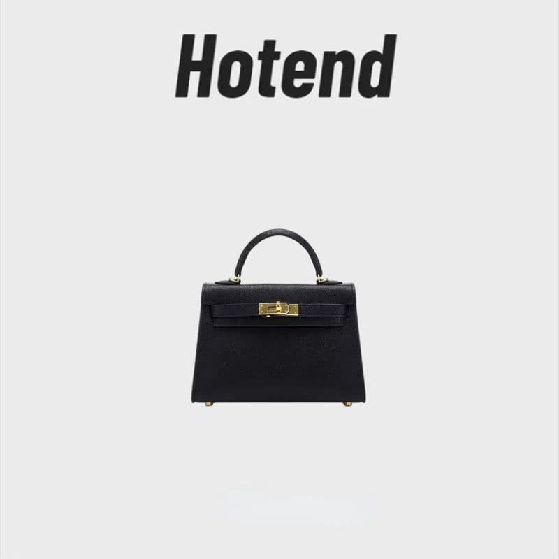 Hotend Customized high-end leather black Kelly bag second-generation