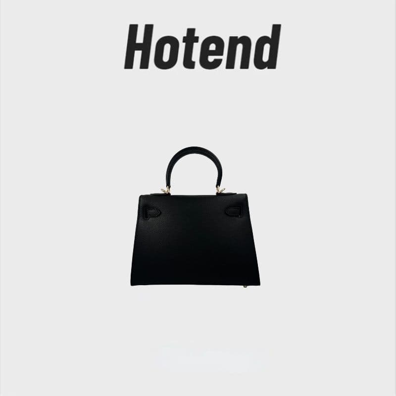 Hotend Customized high-end leather black Kelly bag second-generation