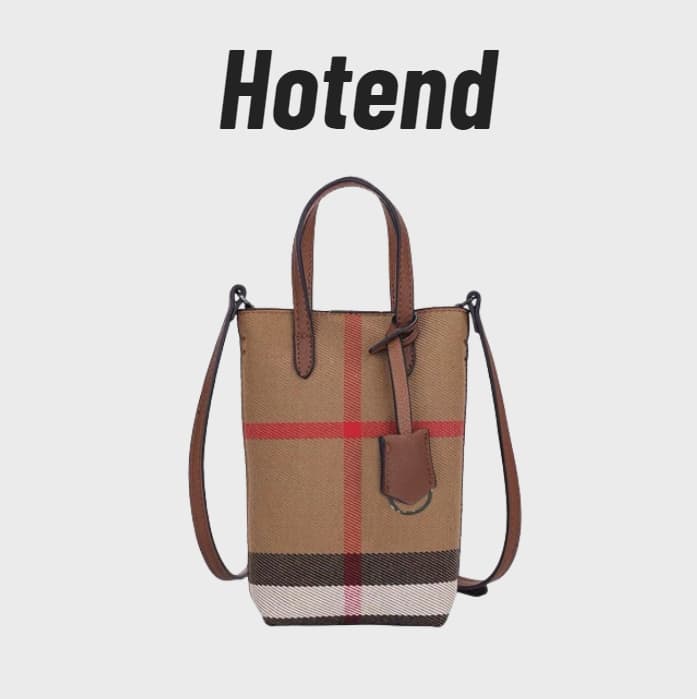 Hotend Striped checkered crossbody bag