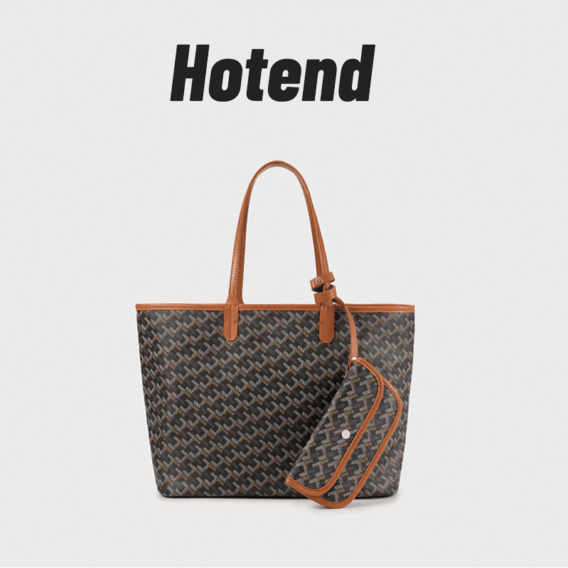 Hotend Dog Tooth Pattern Tote Bag