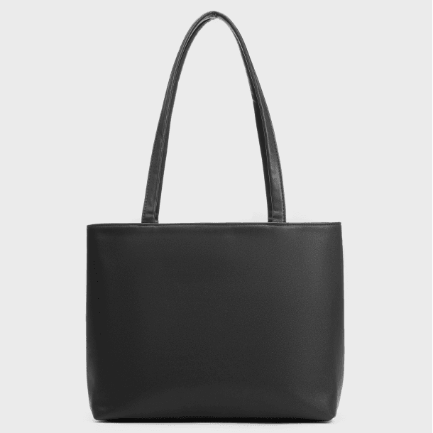 Obsidian Black Large Tote Bag